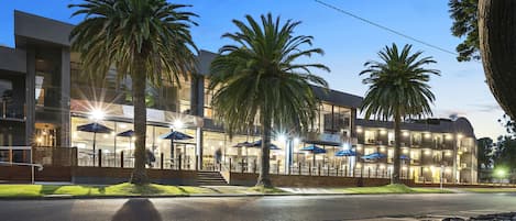 Front of property - evening/night