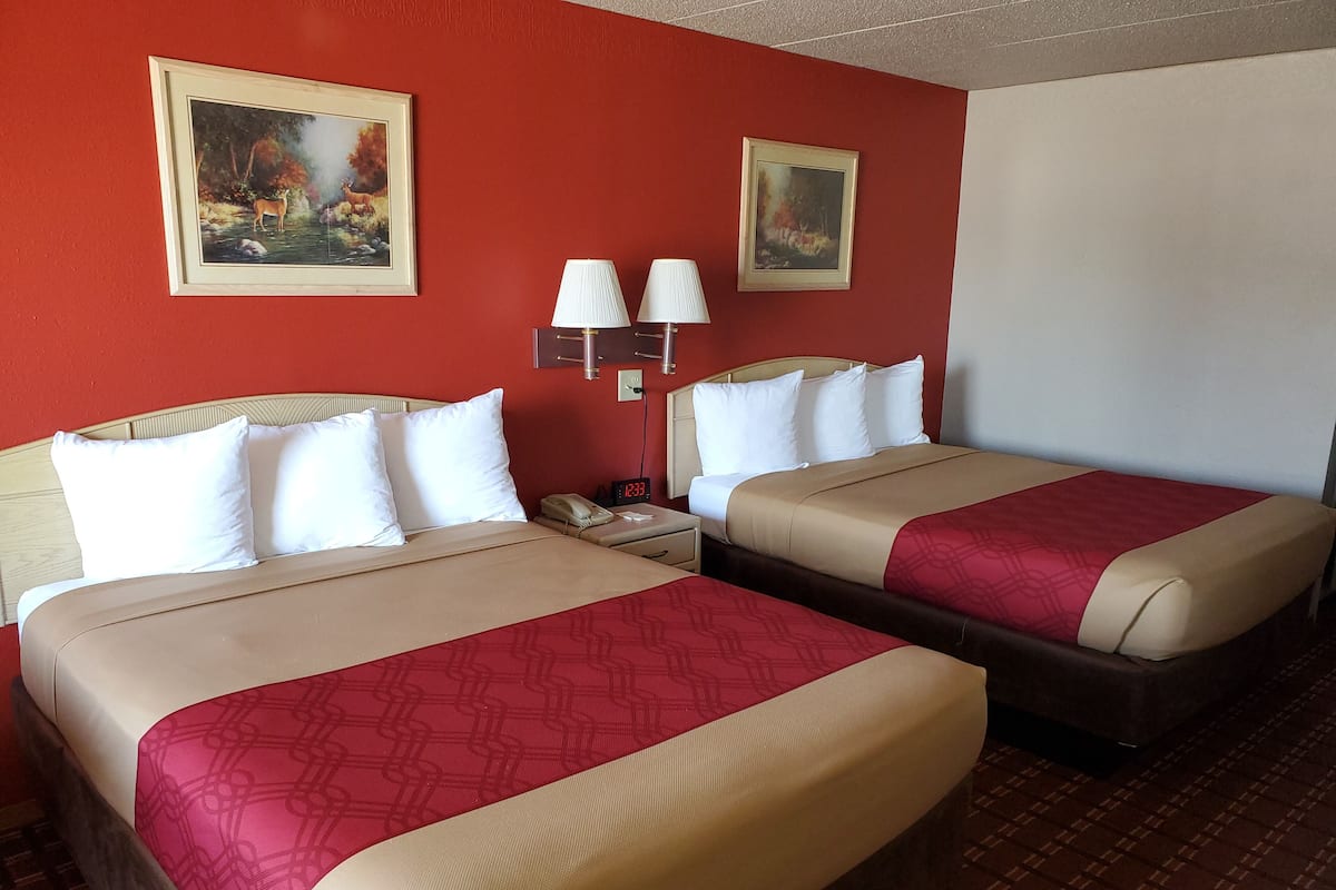 Room, 2 Queen Beds, Non Smoking | Pillowtop beds, individually decorated, desk, iron/ironing board