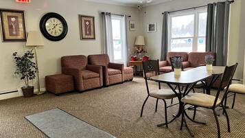 Sittområde i lobbyn