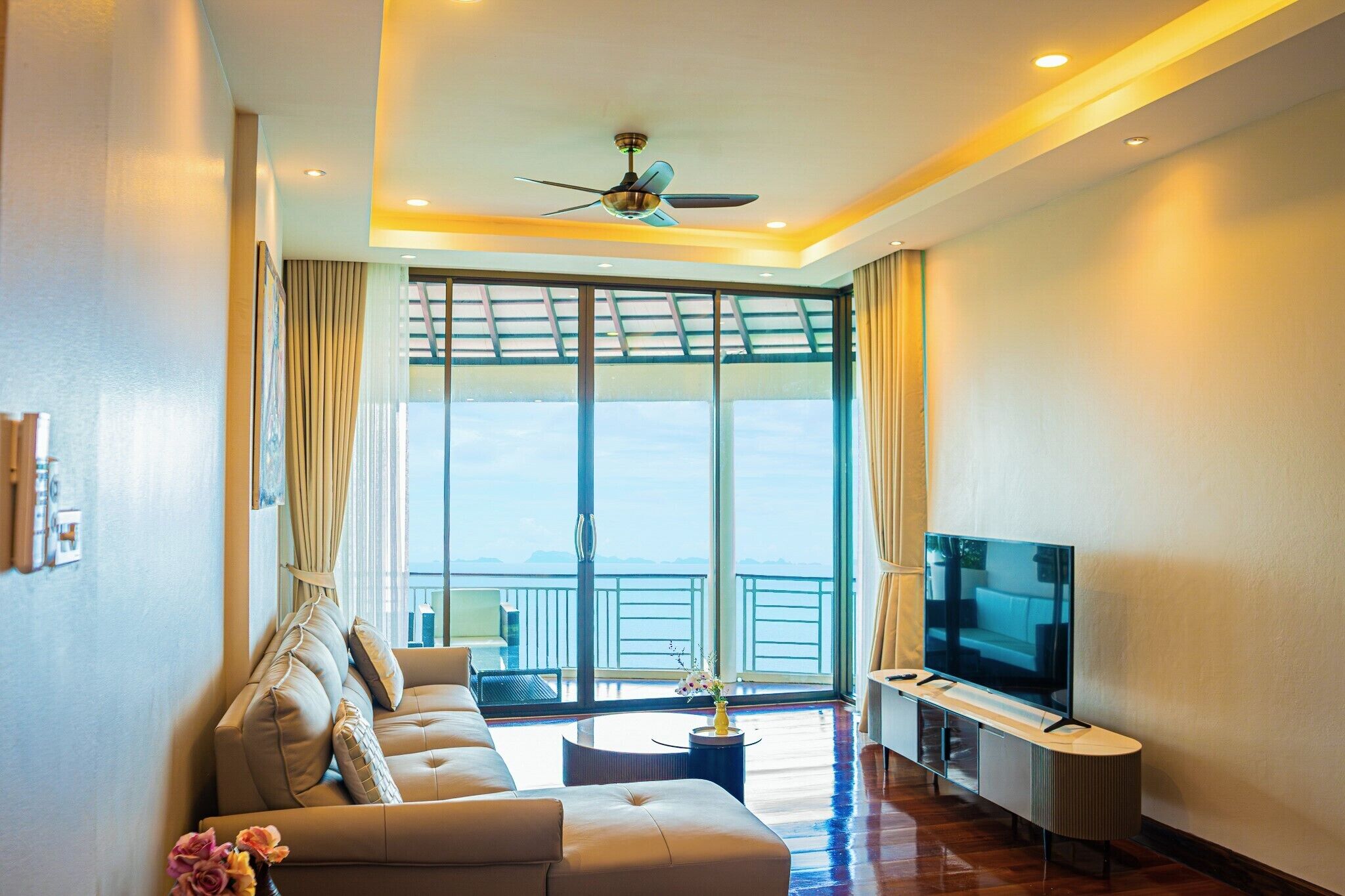 sunset 2 bedroom penthouse | television