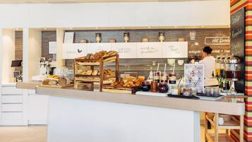 Daily buffet breakfast (EUR 18 per person)