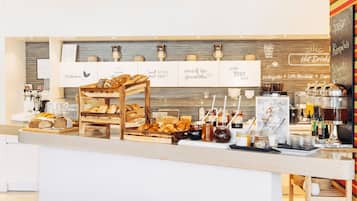 Daily buffet breakfast (EUR 18 per person)