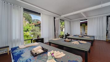 Espace de soins pour les couples, soins corporels, massages suédois