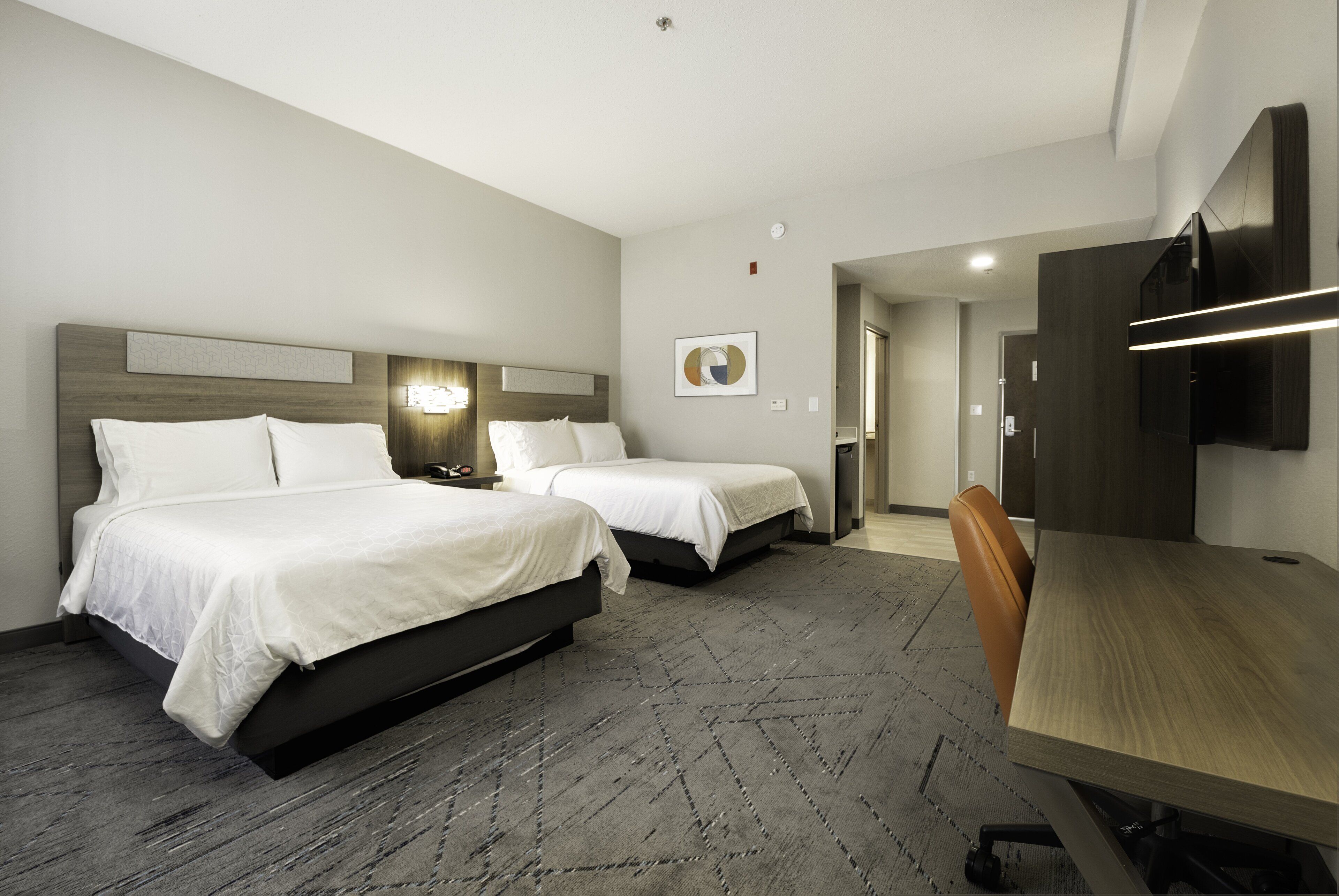 standard room, 2 queen beds | 1 bedroom, in-room safe, desk, iron/ironing board