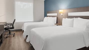 Standard Room, 2 Double Beds | Premium bedding, in-room safe, desk, laptop workspace
