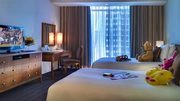 In-room safe, desk, laptop workspace, blackout drapes