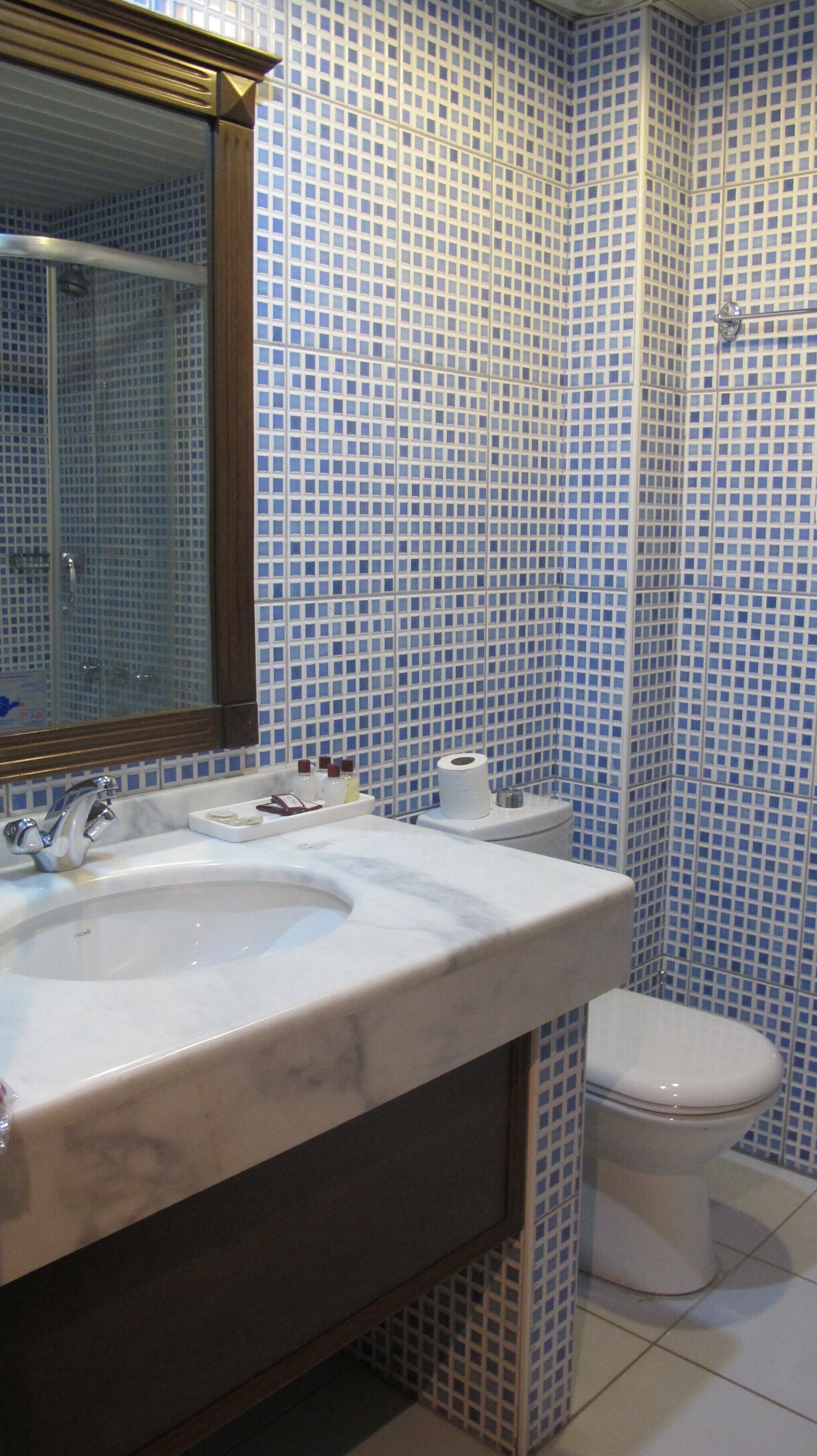 Rainfall showerhead, free toiletries, hair dryer, bathrobes