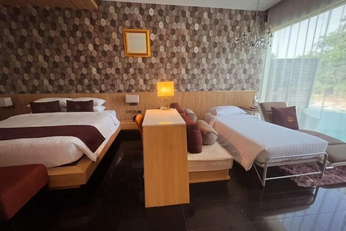 1 chambre, matelas Select Comfort, minibar