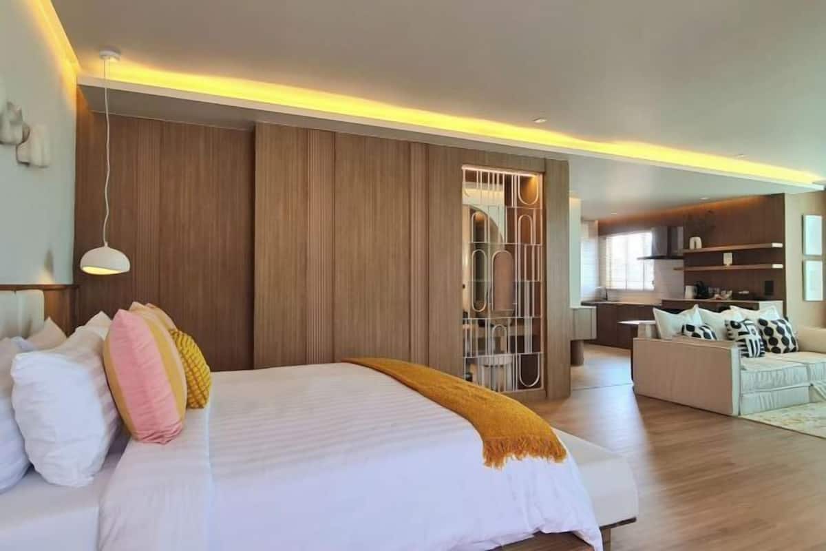 1 chambre, matelas Select Comfort, minibar
