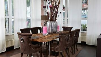 Opções para refeição no quarto