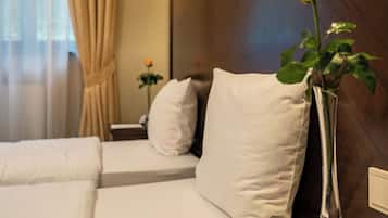 Habitación con 2 camas individuales | Ropa de cama hipoalergénica y minibar