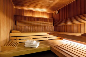 Sauna, body treatments, hot stone massages, body scrubs, facials