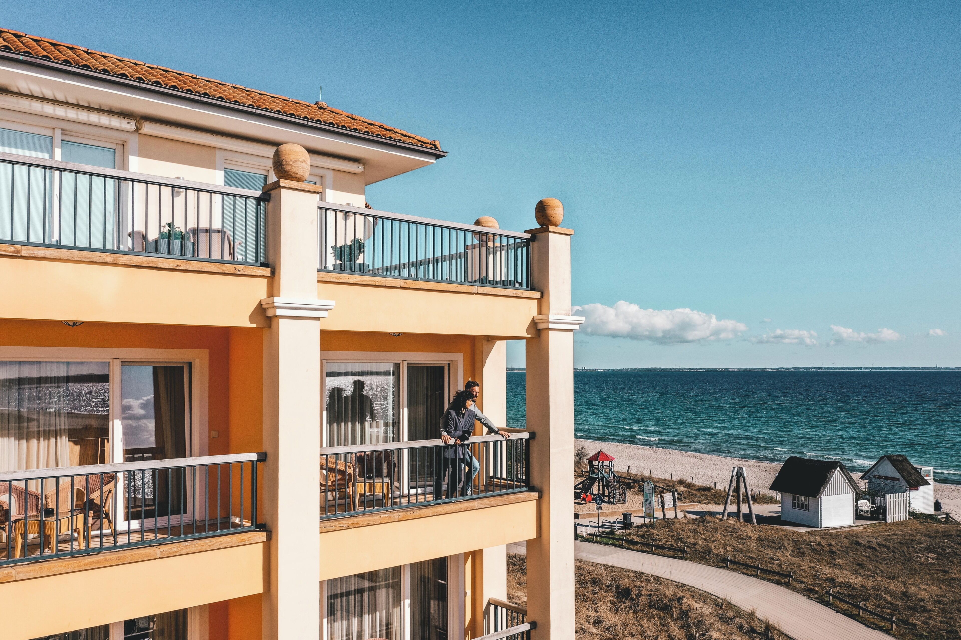 Panoramic-Suite, 1 King-Bett, Balkon, Meerblick | Blick vom Balkon