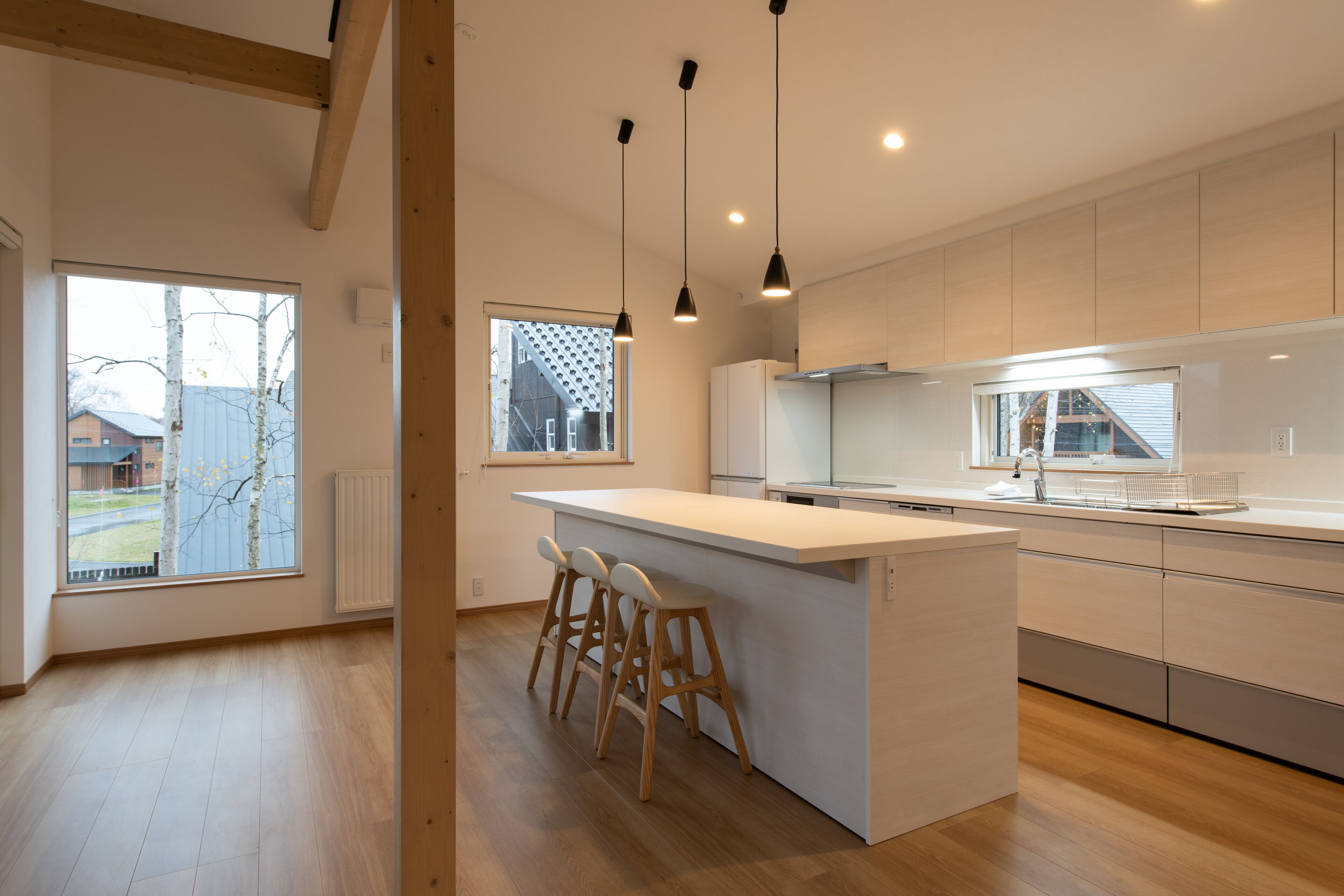 4 bedroom premium | private kitchen | full-sized fridge, microwave, stovetop, dishwasher