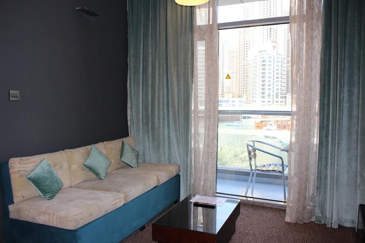 Living area | 32-inch LCD TV with satellite channels, TV, DVD player