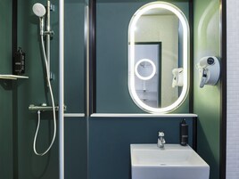 Desk, blackout drapes, soundproofing, free cribs/infant beds