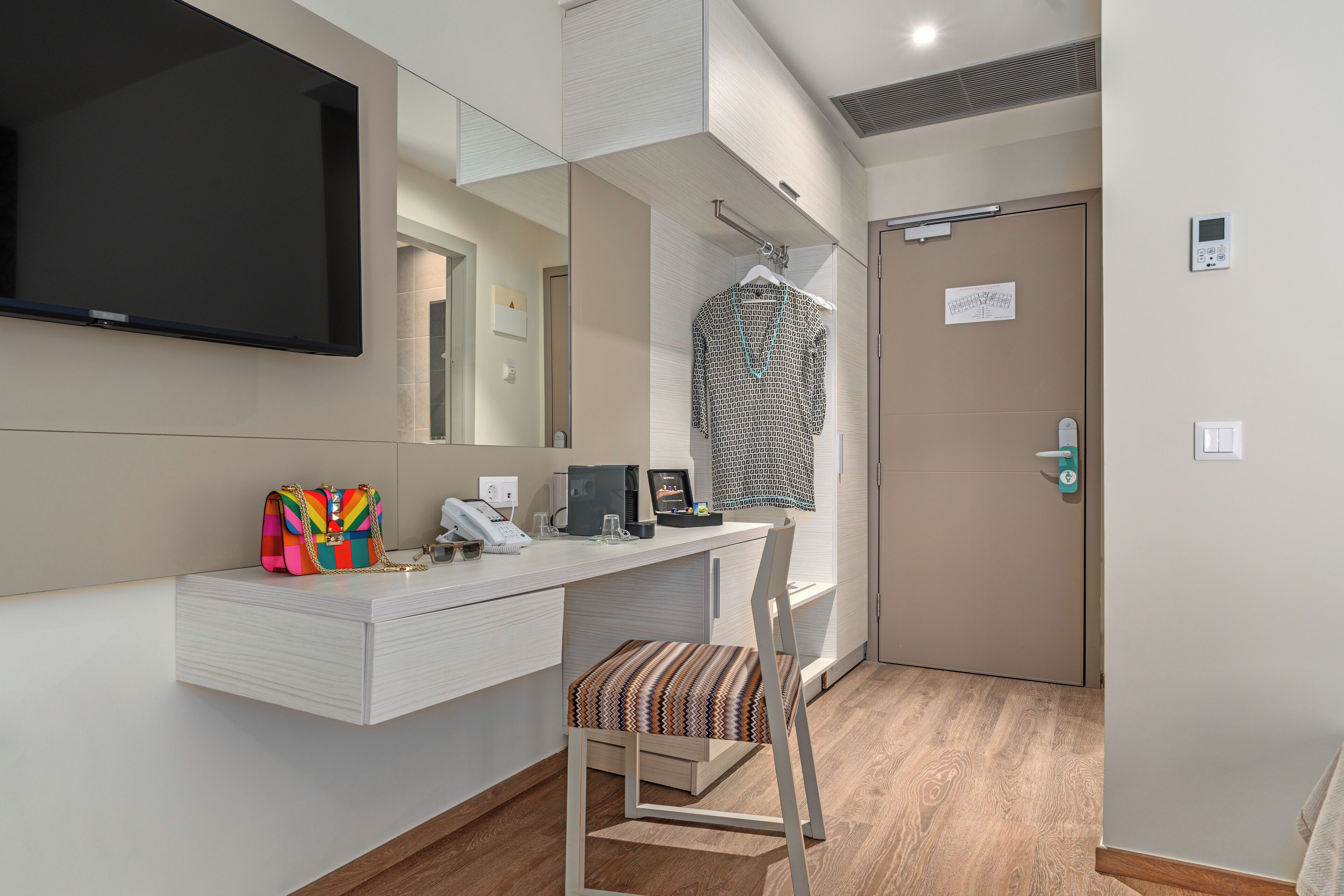 deluxe double room sea front | pillow-top beds, in-room safe, desk, blackout curtains