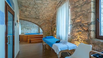 Couples treatment rooms, Turkish bath, body treatments, massages