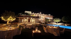 Outdoor wedding area