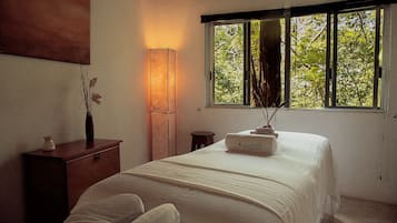 Sauna, body treatments, hot stone massages, prenatal massages