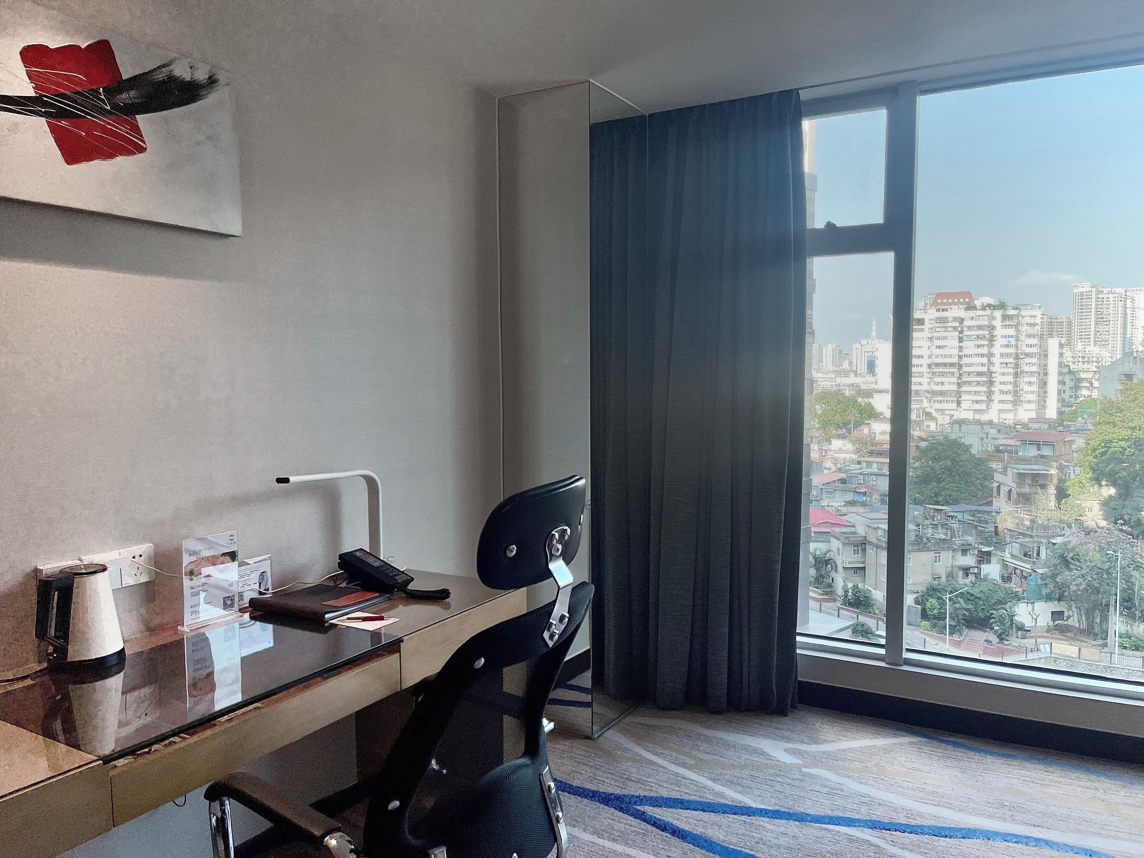 deluxe room, 2 double beds | view from room