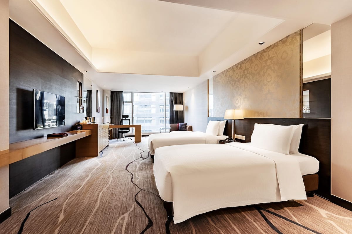 Deluxe Room, 2 Double Beds | 1 bedroom, down duvets, in-room safe, desk