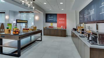 Free daily buffet breakfast