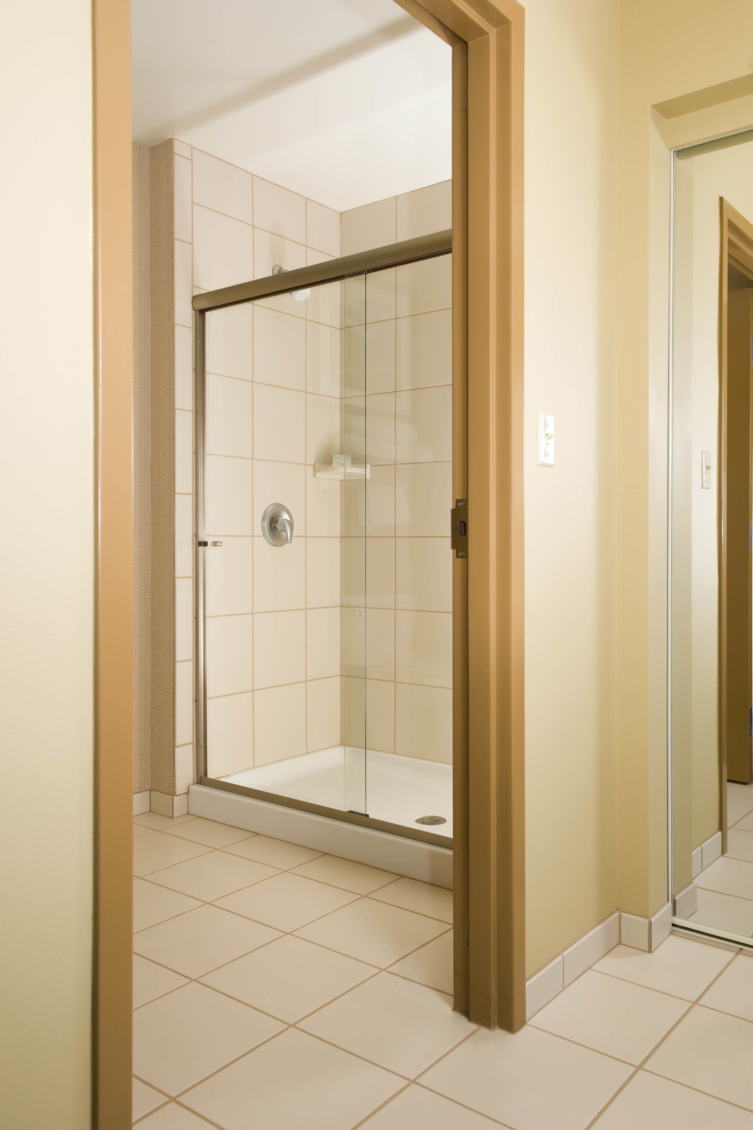 premium studio, 1 king bed | bathroom | combined shower/bathtub, free toiletries, hair dryer, towels