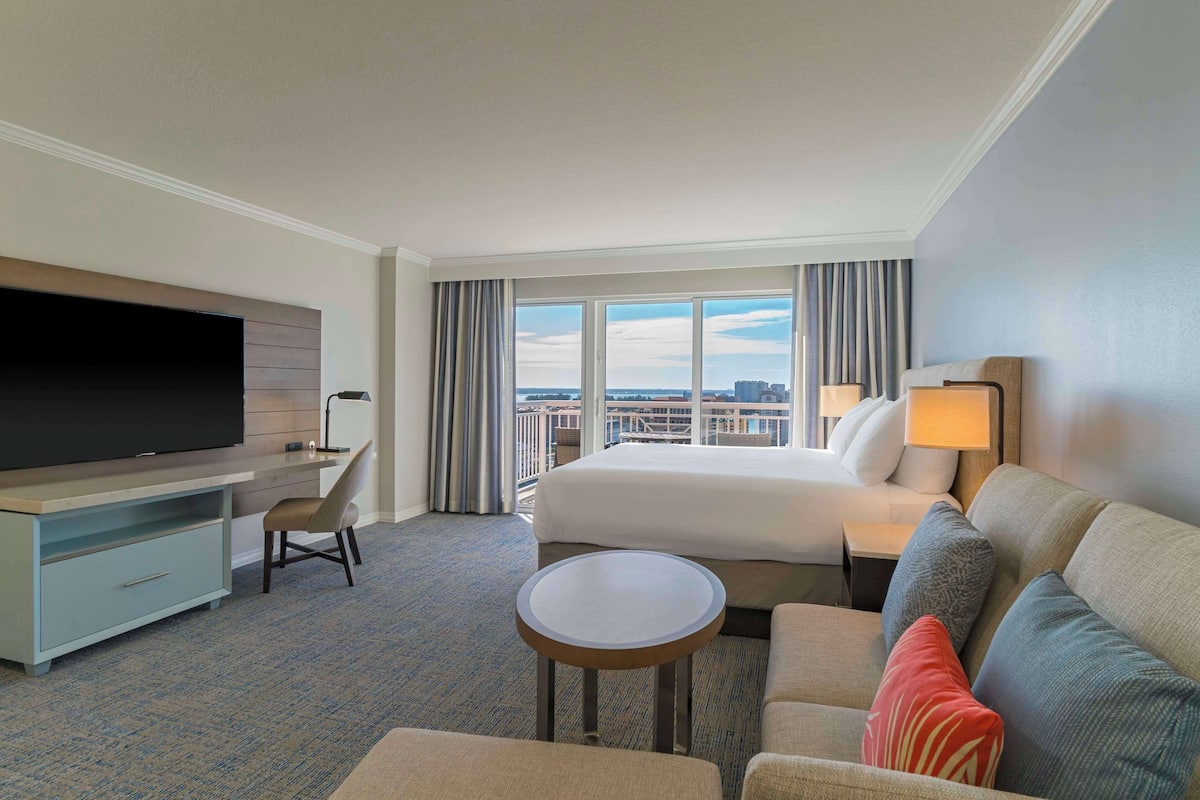 Down duvets, pillow-top beds, in-room safe, desk