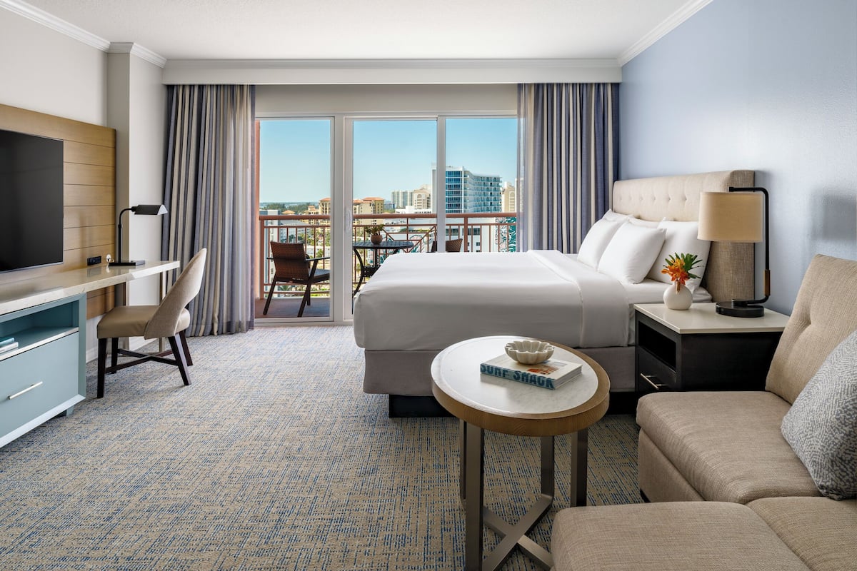 Down duvets, pillow-top beds, in-room safe, desk
