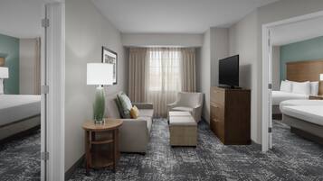 In-room safe, desk, laptop workspace, iron/ironing board