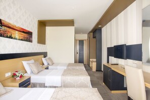 Family Triple Room, 1 Bedroom, Bathtub, Garden View | Minibar, in-room safe, desk, free WiFi - Berksoy Hotel (Bergama)