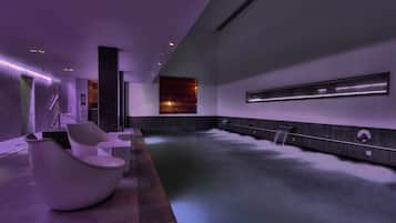 Couples treatment room(s), sauna, steam room, body treatments