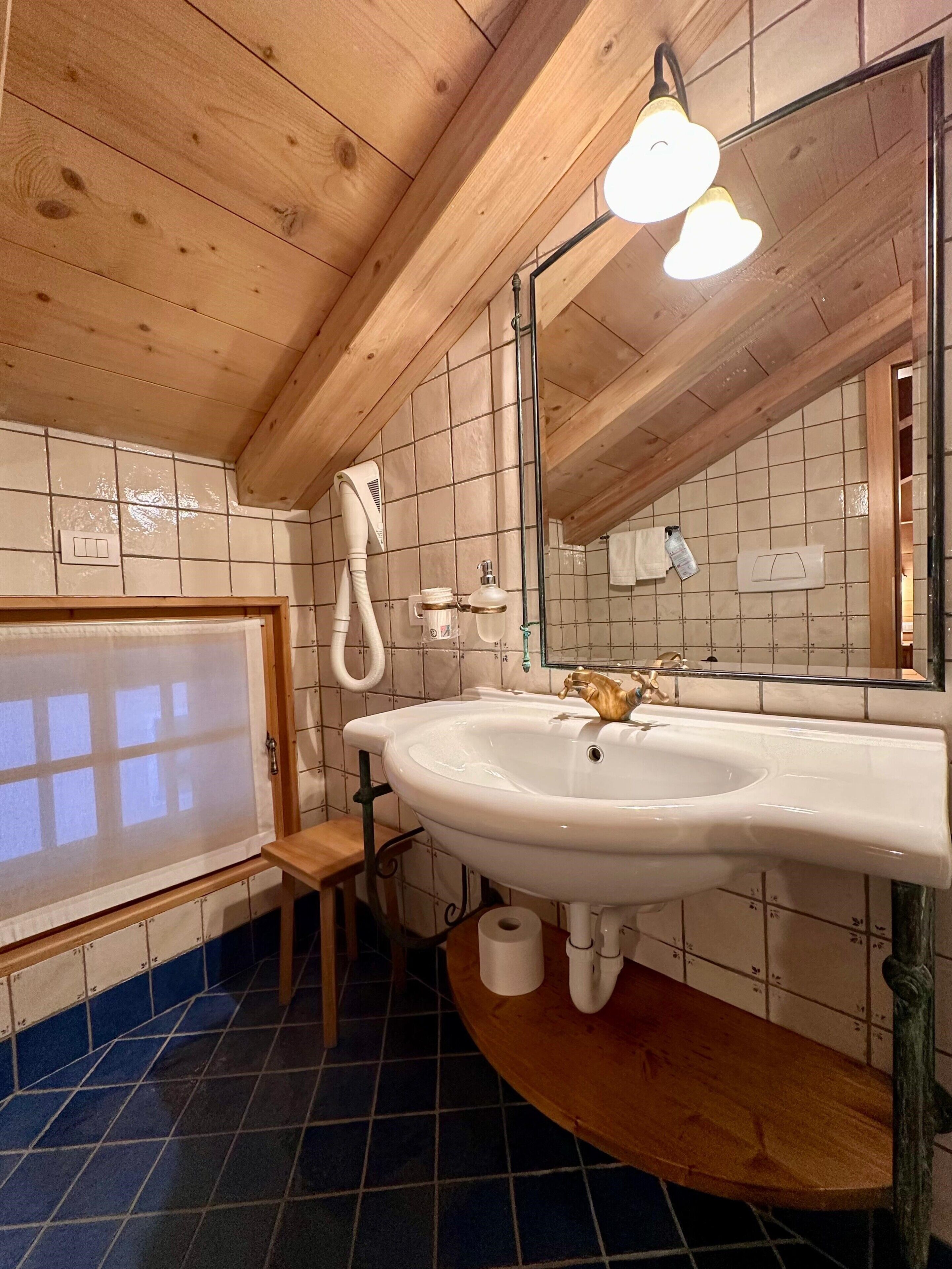 basic double room single use | bathroom | separate bathtub and shower, jetted bath, free toiletries, hair dryer