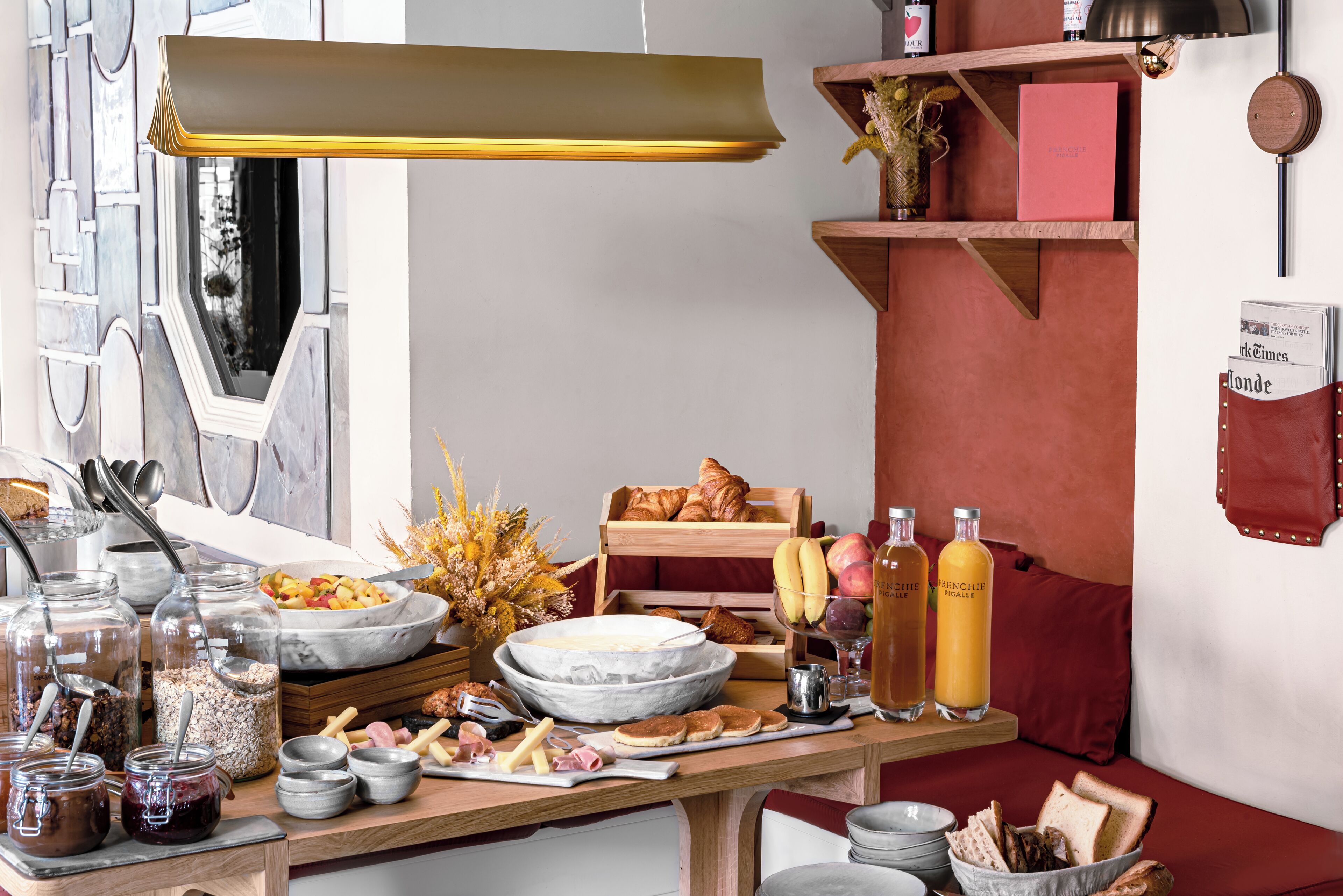 daily buffet breakfast for a fee