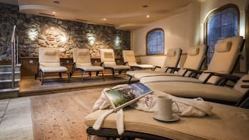 Sauna, hot tub, steam room, Turkish bath, body treatments