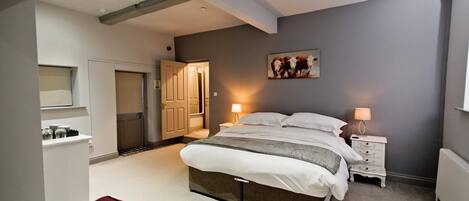 Familienzimmer (Tennyson Suite) | Bettwäsche aus ägyptischer Baumwolle, hochwertige Bettwaren