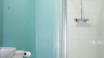 Shower, free toiletries, hair dryer (on request), towels