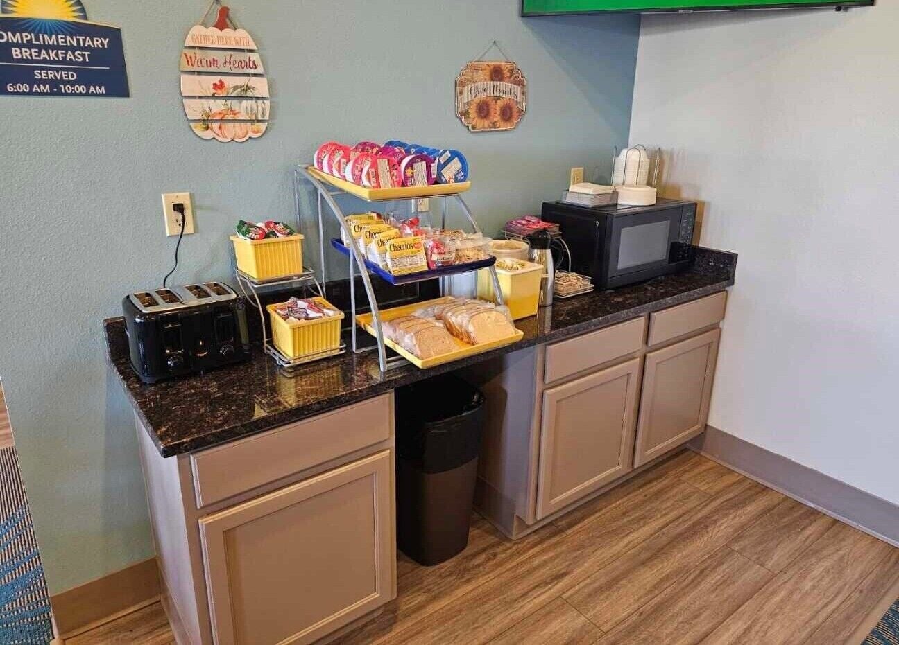 Free daily on-the-go breakfast