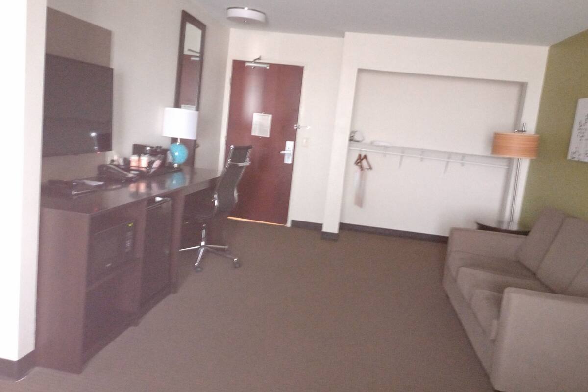 room, 1 king bed with sofa bed, accessible, non smoking | desk, iron/ironing board, free cots/infant beds, free wifi