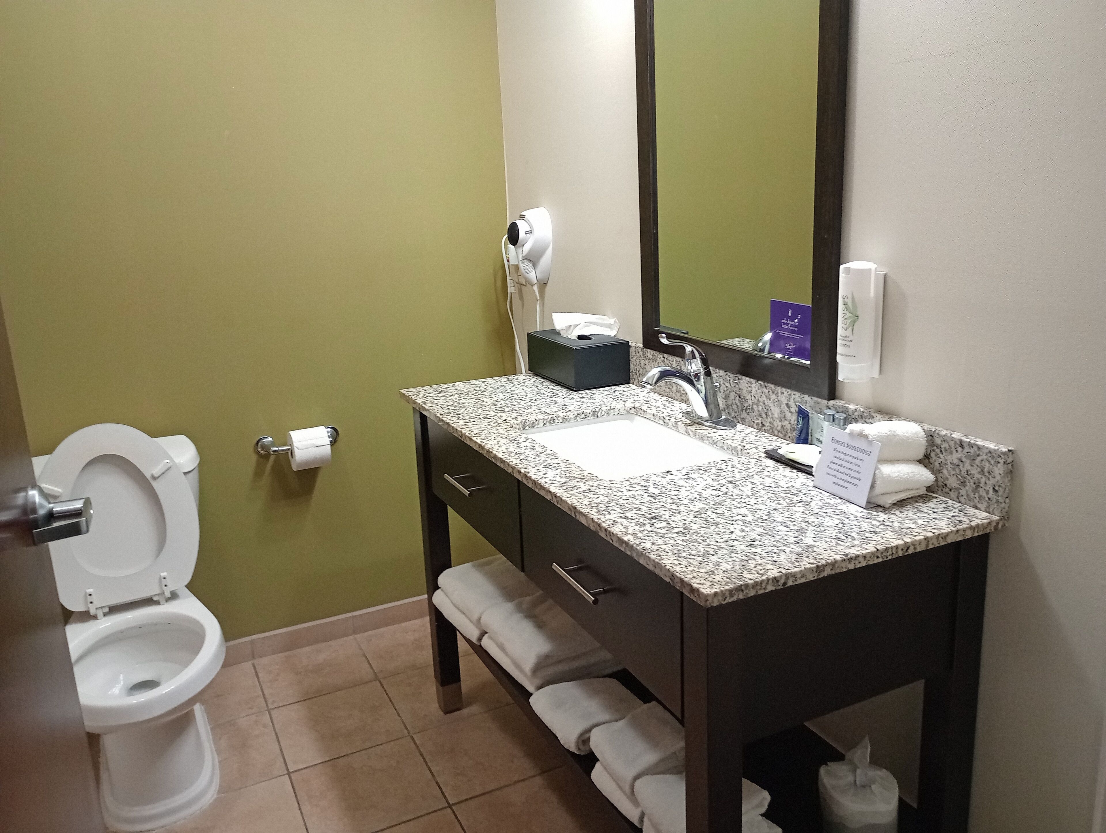 room, 2 queen beds, non smoking | bathroom | free toiletries, hair dryer, towels, soap