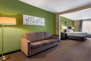 Suite, 1 King Bed, Accessible, Non Smoking | Living area | Flat-screen TV - Sleep Inn & Suites Oakley I-70 (Oakley)