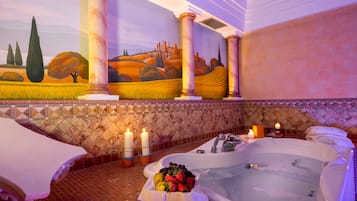Behandlungsräume für Paare, Sauna, Whirlpool, Körperbehandlungen