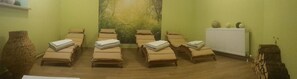 Körperbehandlungen, Warmsteinmassagen, Ganzkörperwickelbehandlung
