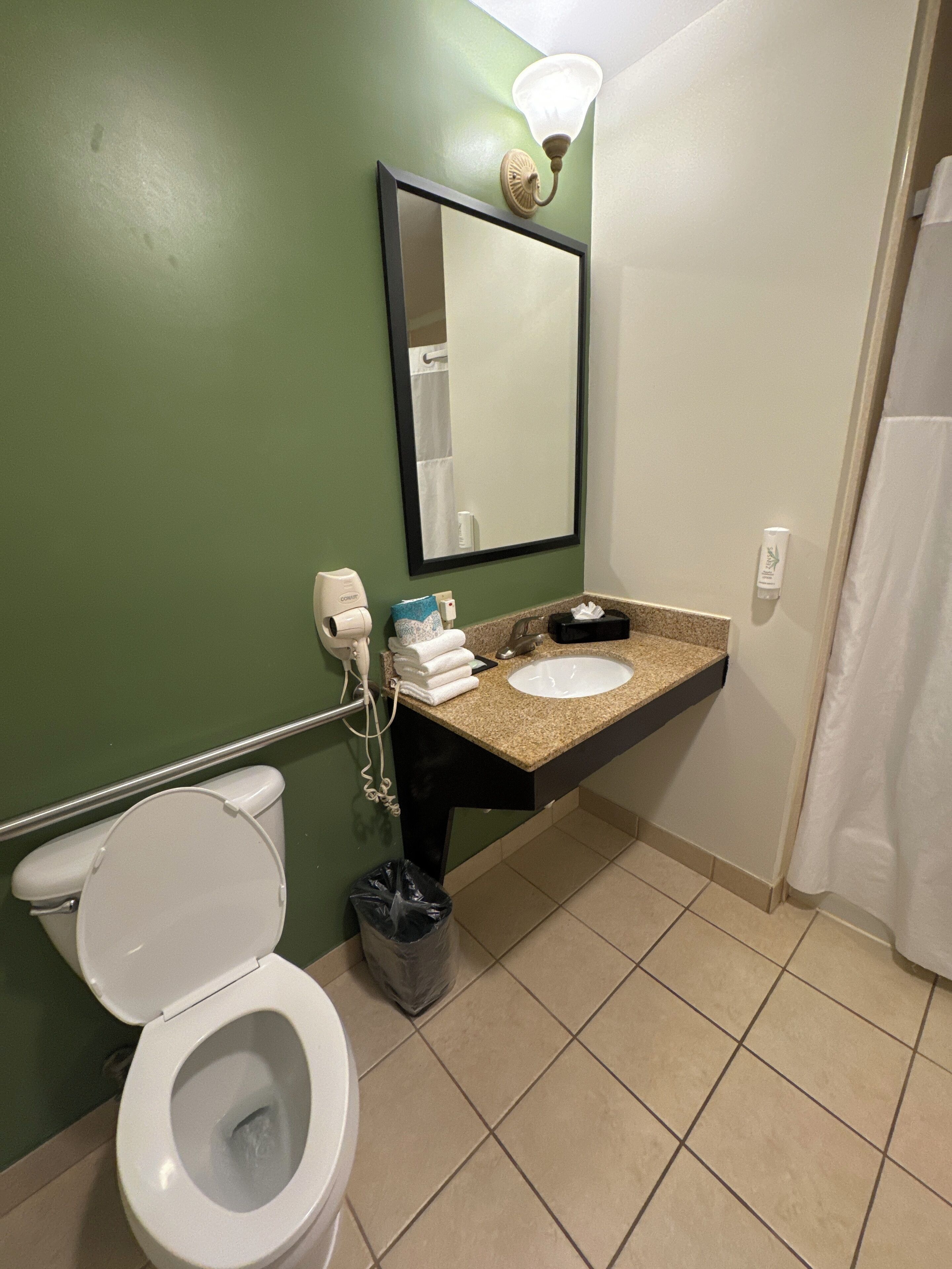 room, 2 queen beds, accessible, non smoking | bathroom | combined shower/bathtub, free toiletries, hair dryer, towels