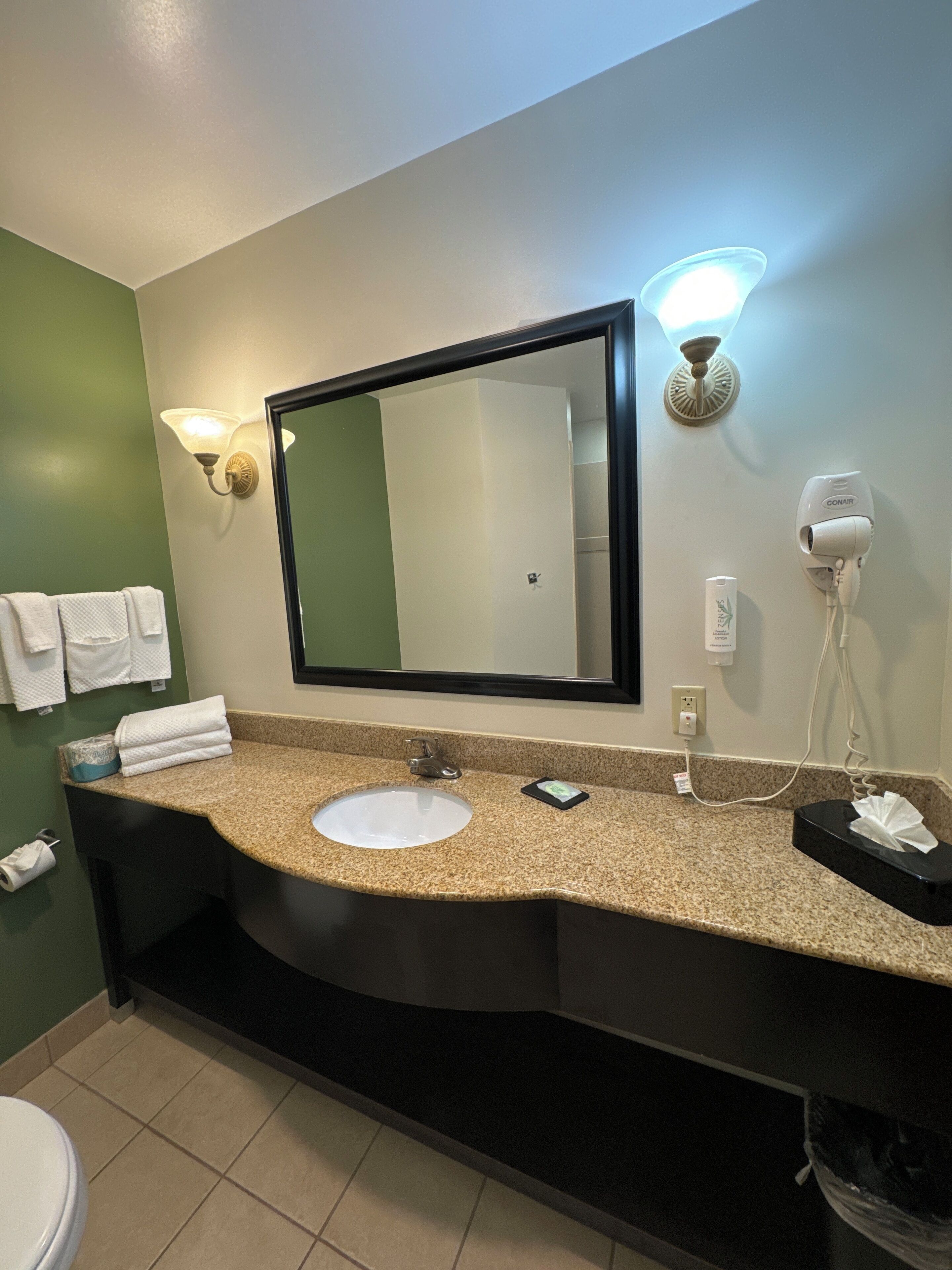 suite, non smoking | bathroom | combined shower/bathtub, free toiletries, hair dryer, towels