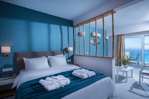 Superior Double Room, Sea View (Golden Wing) | Blackout drapes, WiFi - Mistral Mare (Agios Nikolaos)