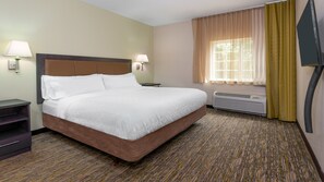 Suite, 1 King Bed with Sofa bed (Roll-In Shower) | Premium bedding, in-room safe, desk, laptop workspace - Candlewood Suites Athens by IHG (Athens)