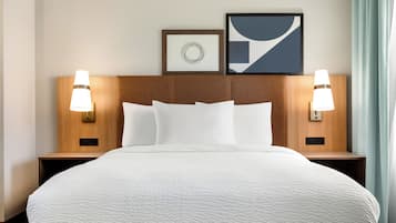 Premium bedding, down comforters, in-room safe, desk