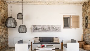 Lobby sitting area - Eleni's Village Suites (Mykonos)